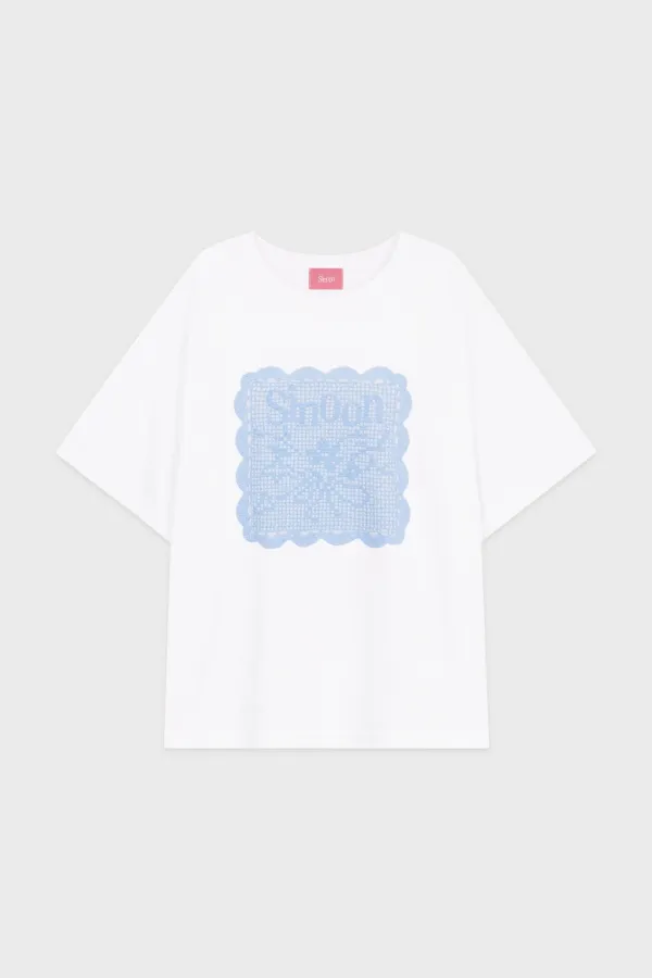 Sinoon Crochet T-Shirt (White)