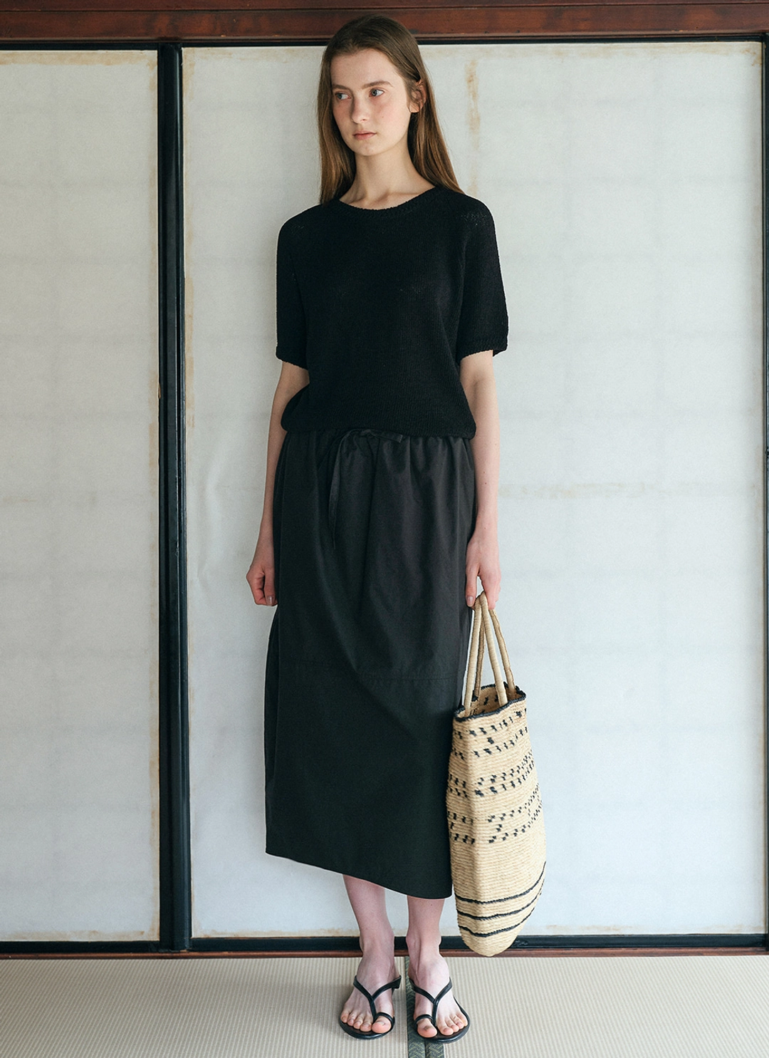 르닐 Harriette Knit Top (Black) 상품 이미지 3