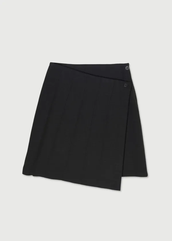 TWO - WAY PLEATS SKIRT - CHARCOAL