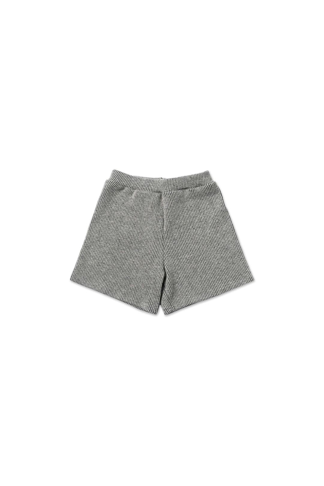 위드아웃썸머 Ribbed knit shorts_gray 상품 이미지 1