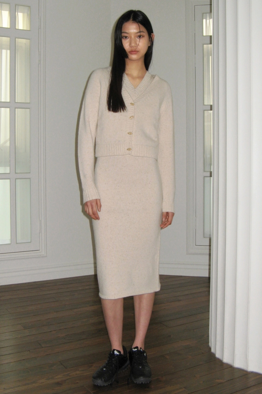 시눈 Wool Blended Cardigan (Ivory) 상품 이미지 1