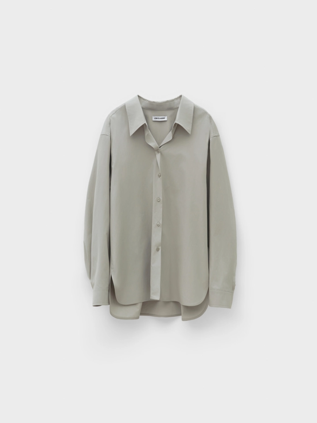 로우클래식 Effortless Oversize Turn-Up Shirt_Light Khaki 상품 이미지 1