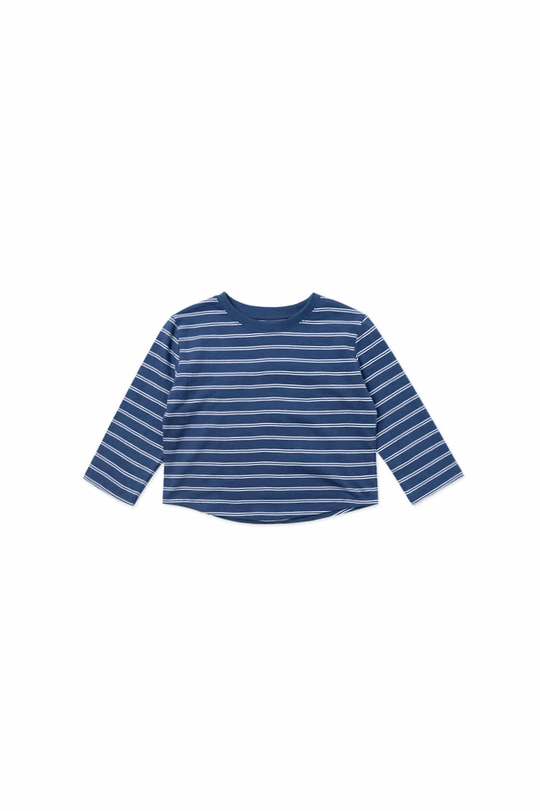 위드아웃썸머 Crop stripe t-shirt_blue 상품 이미지 1