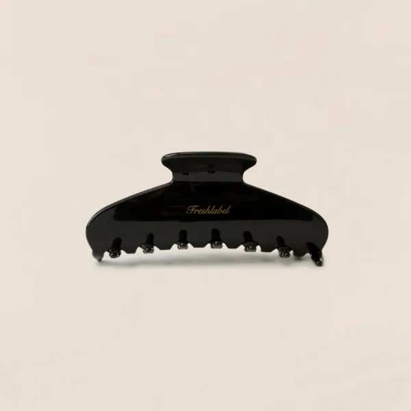 Marble hair claw clip (Black)