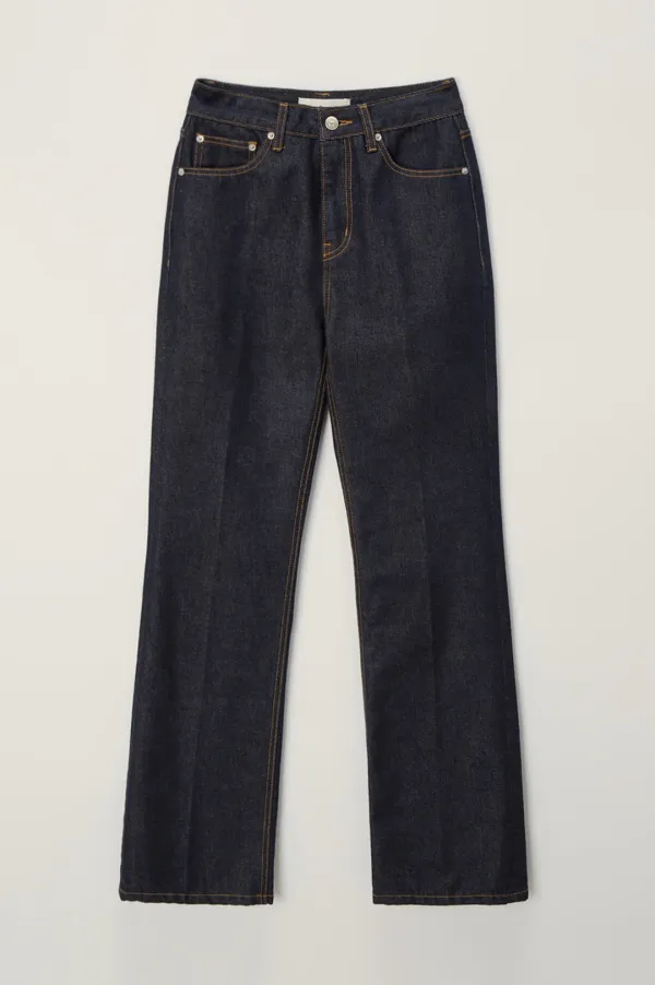 70S SEMI FLARED JEANS RAW BLUE_UDPA5C209N1