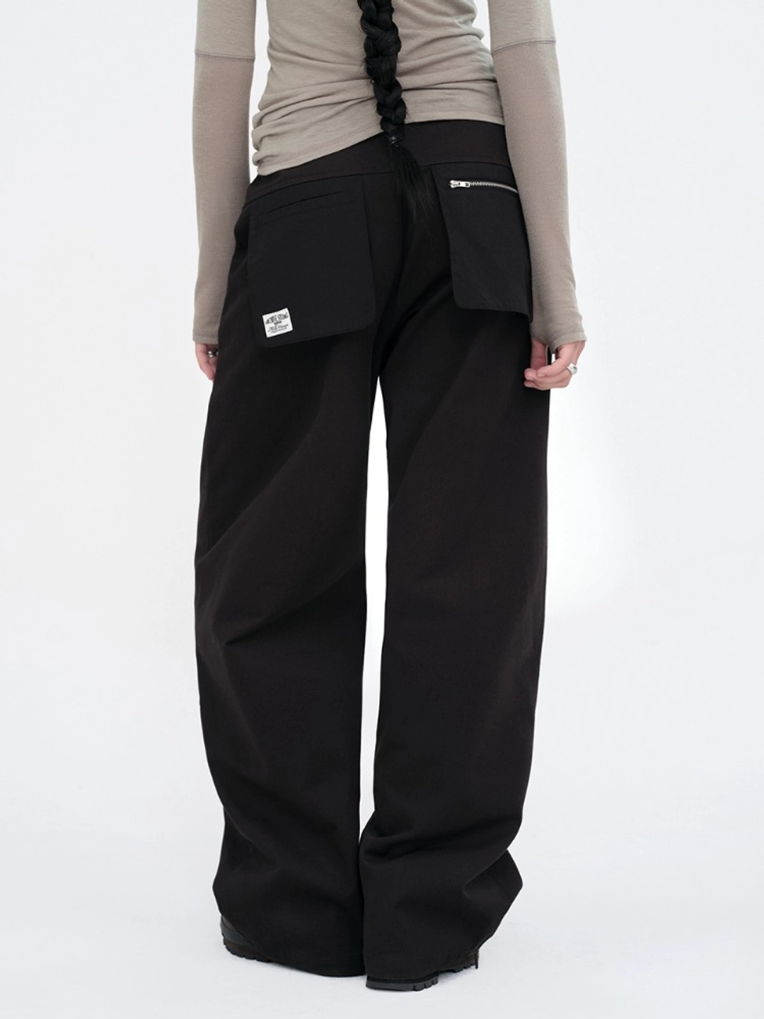 밀로 우먼 Buckle Strap Pocket Pants [Black] 상품 이미지 2