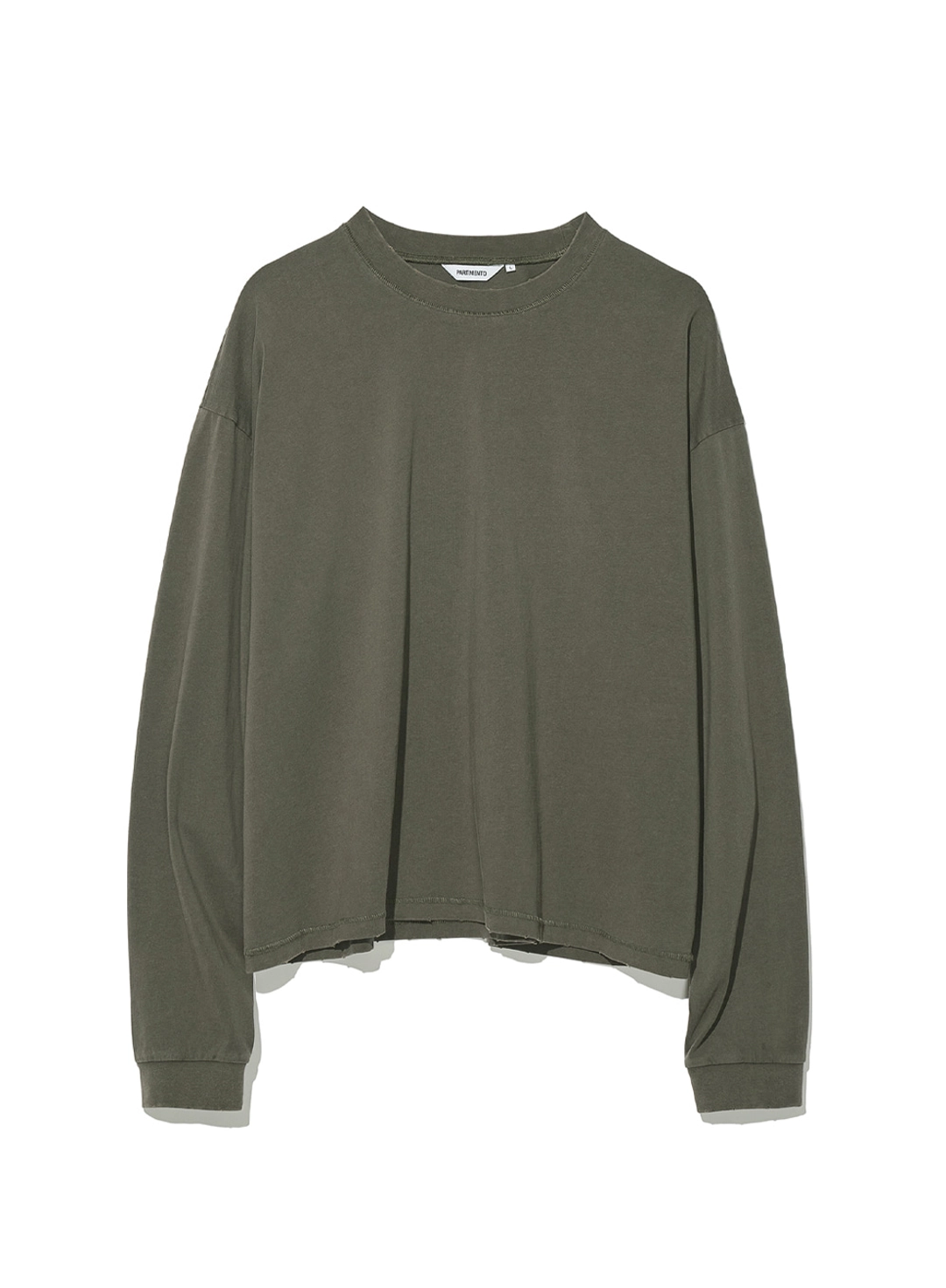 파르티멘토 VTG Washed Crop Long Sleeve_Khaki 상품 이미지 1