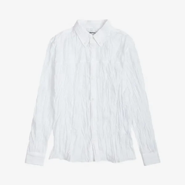 Regular Linen Rayon Shirts (White)