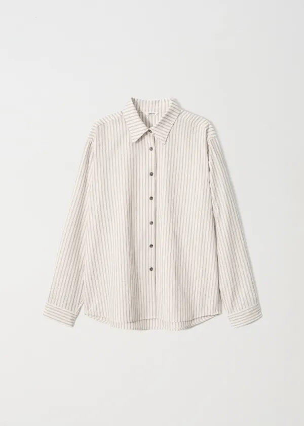 French Stripe Shirt_Cream