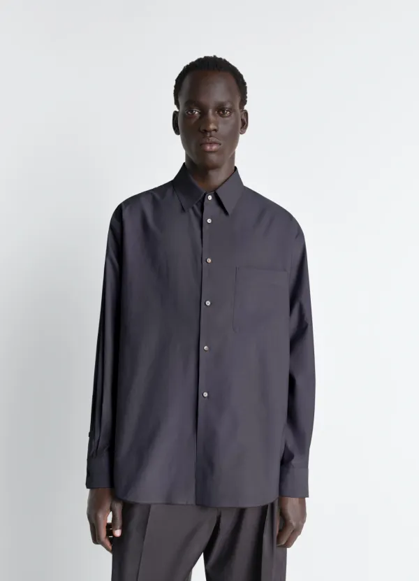 REGULAR SHIRT IN WASHED COTTON SILK