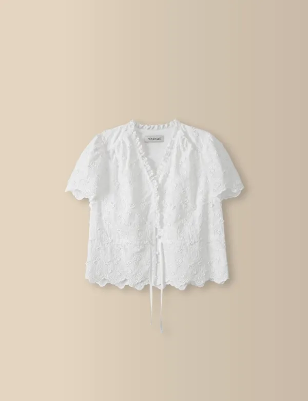 3rd / Sabrina Lace Blouse (White)