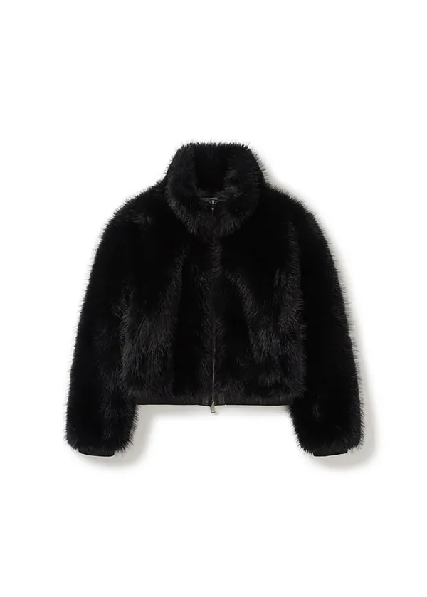 [2nd REORDER] NEW FUR ZIP-UP JACKET (BLACK)
