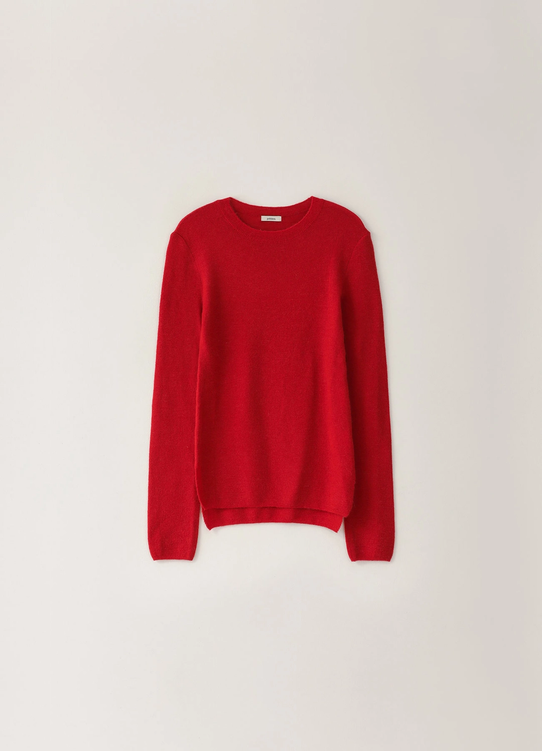 페블엠 2ND / Baby Alpaca Round Knit - Red 상품 이미지 1