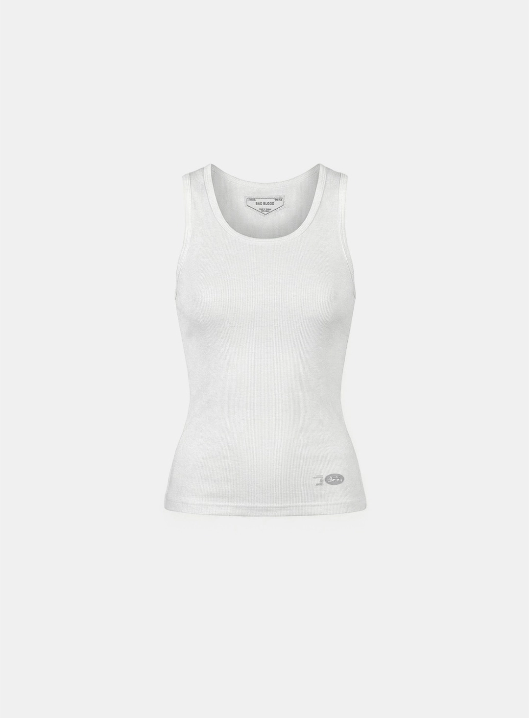 배드블러드 [w-tnk26-010] BS Cotton Jersey Classic Tank - White 상품 이미지 1