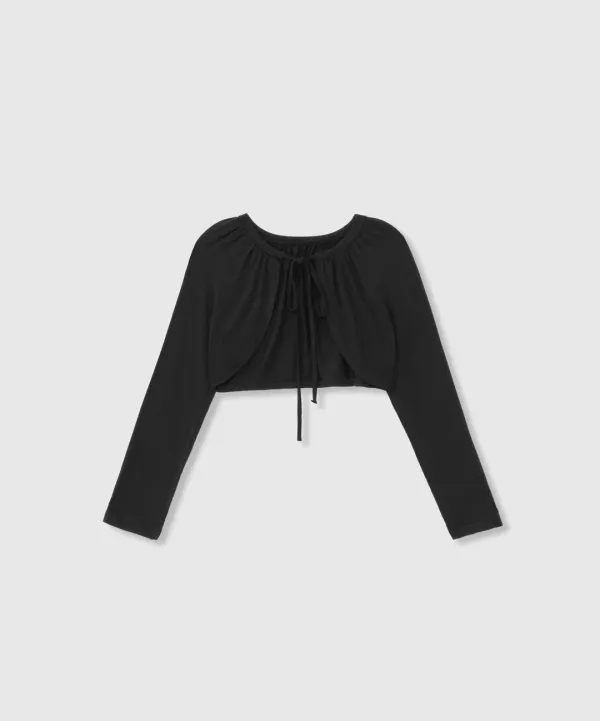 Ribbon bolero (Black)
