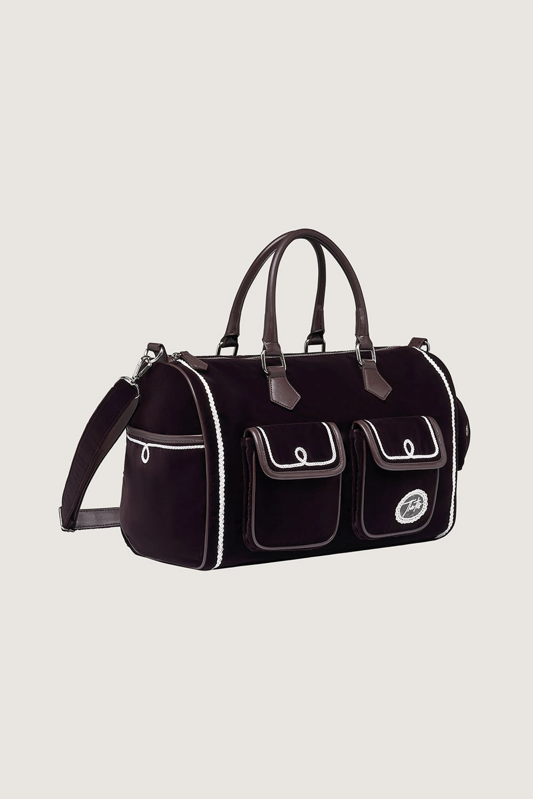 더티스 Scone Velvet Lace Boston Bag (Brown) 상품 이미지 2