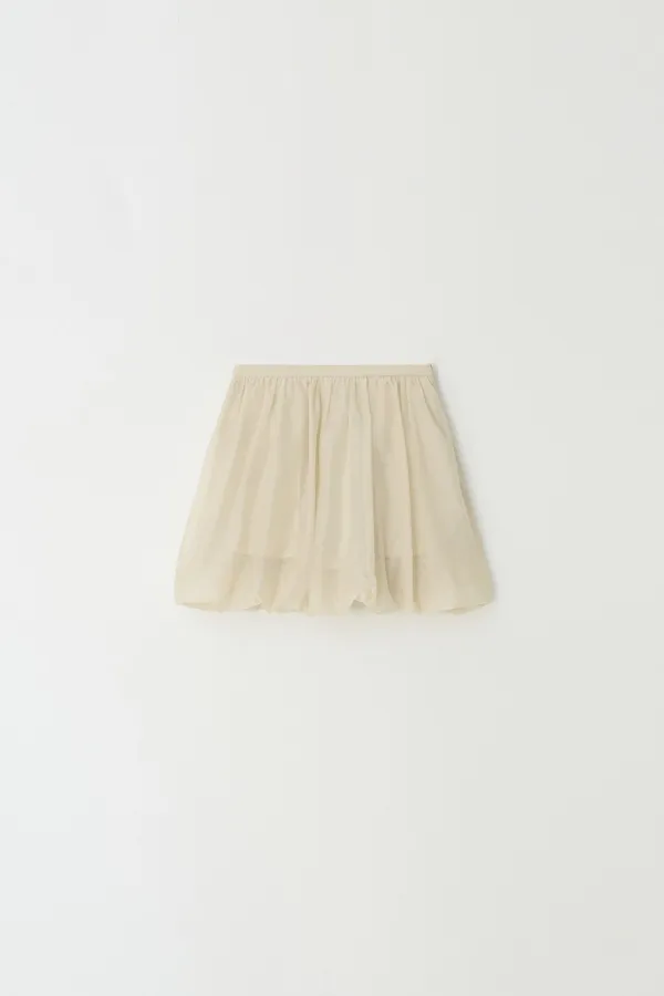 Sheer Volume Skirt (yellow)