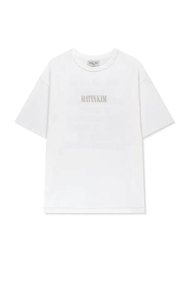 VINTAGE LETTERING GRAFFITI TOP IN WHITE