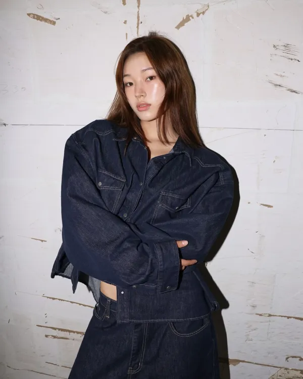 western denim shirt