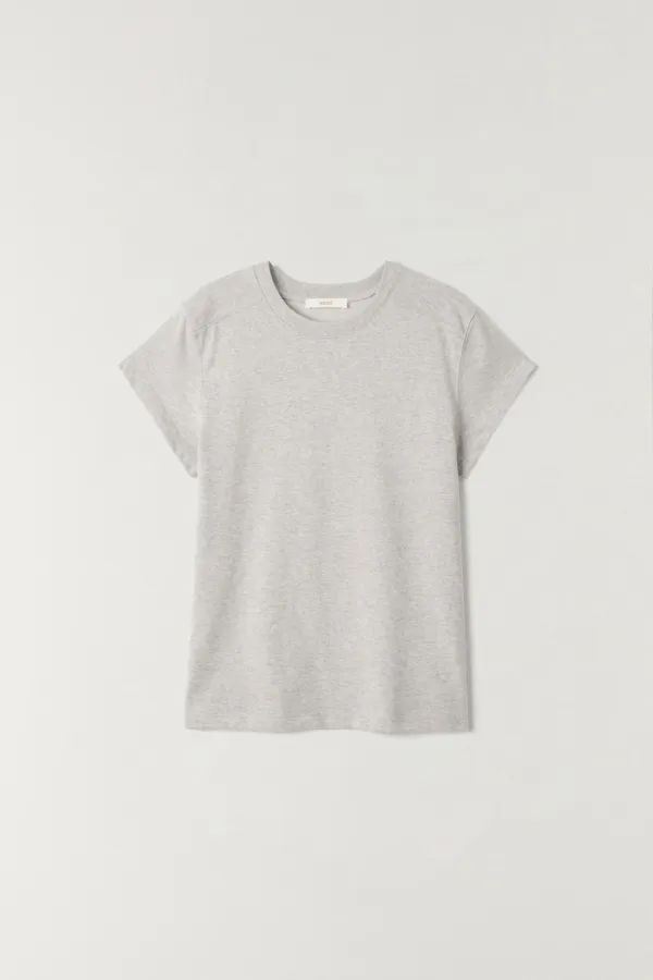 데일리 절개 반팔 티셔츠 GREY