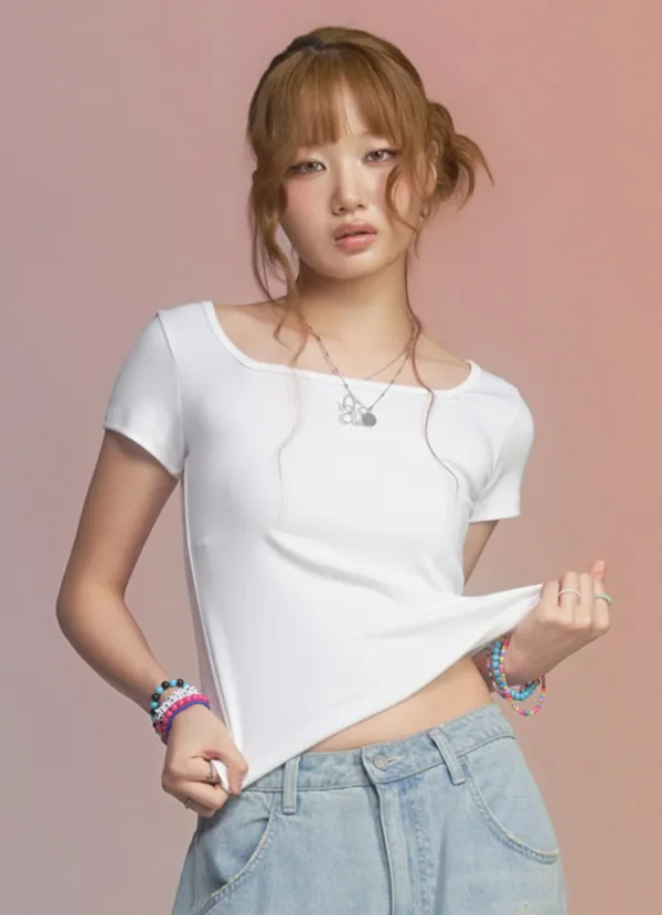 SQUARE LINE TEE / WHITE