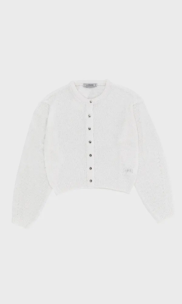 [~7/19 Director\'s Pick 20% Coupon] Weather:Weather Knit Cardigan_White
