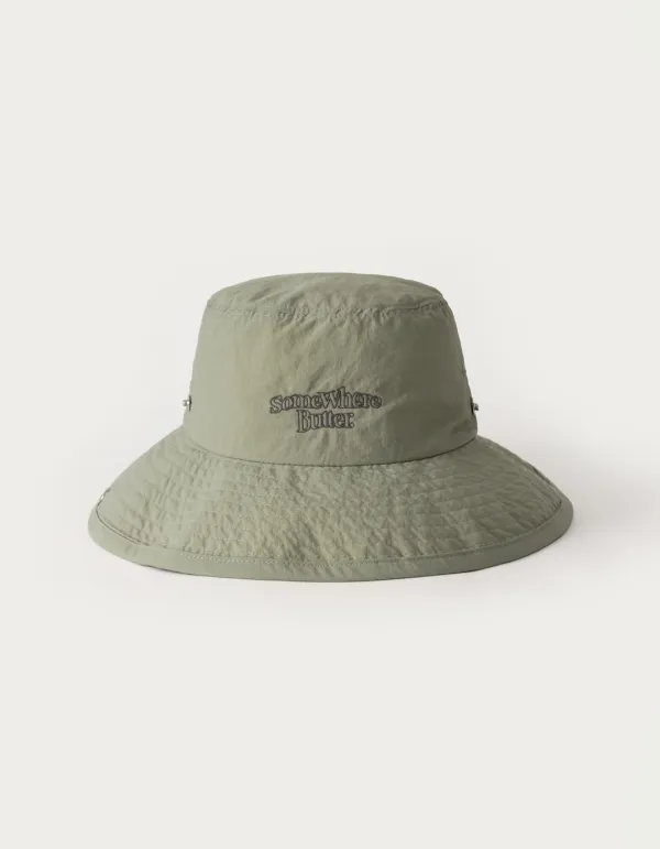 [Release] Nylon Wave Logo Safari Hat - Khaki