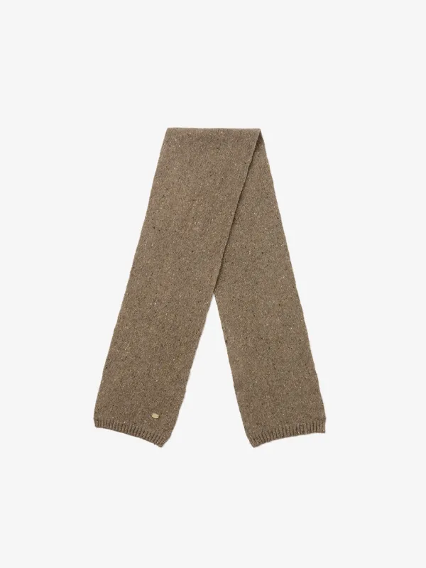 LUMI bokachi wool knit muffler_brown