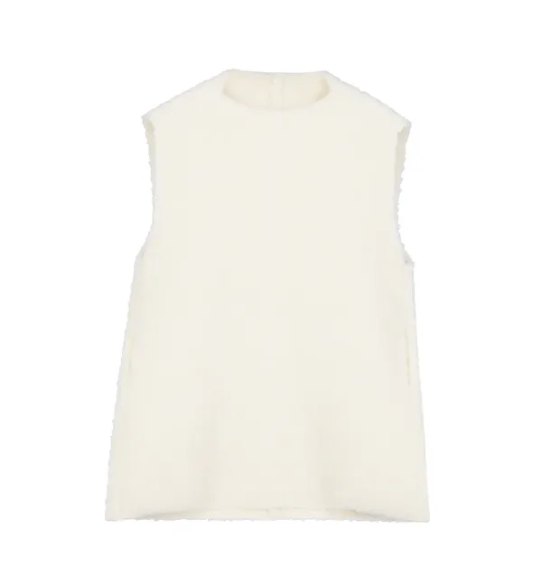 Cana Knit Vest - Coconut Milk