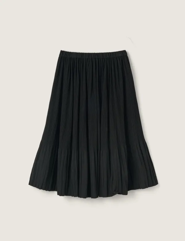 City Pleated Skirt (Black)