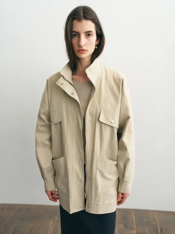 Phase Cotton Jacket_Beige