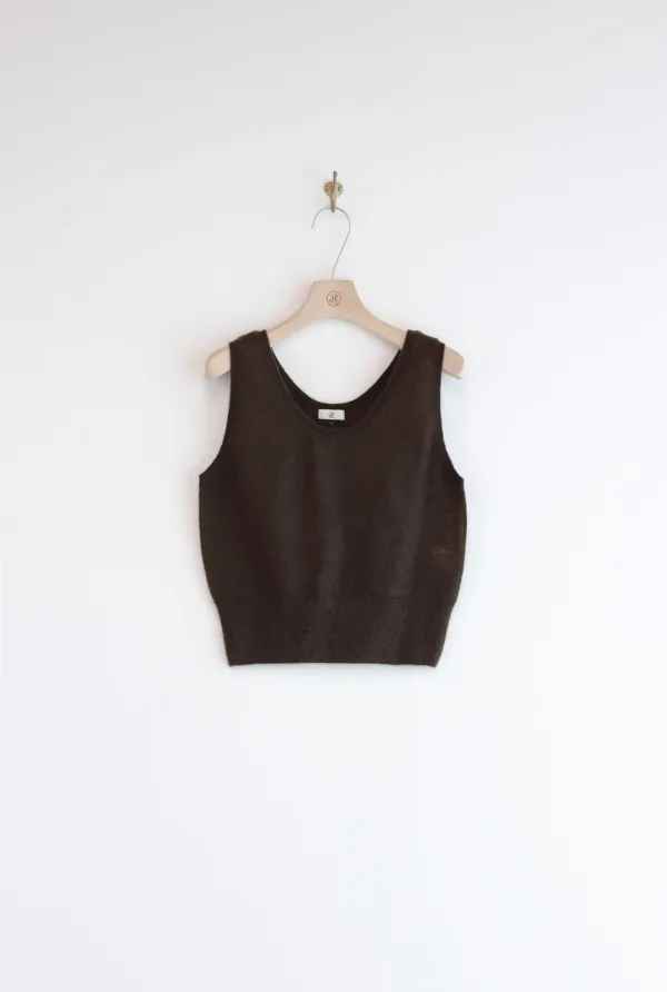 MYU KNIT TOP (CHOCOLATE)