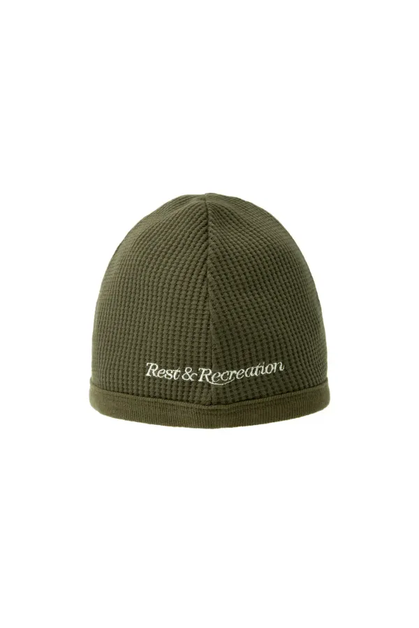RR RIB JERSEY BEANIE - OLIVE