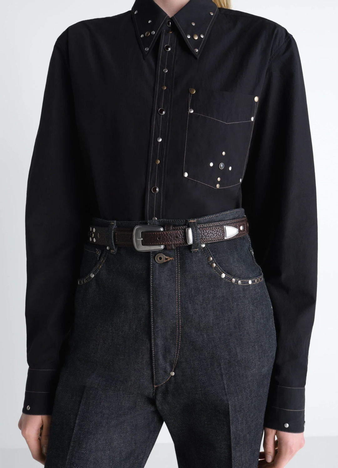 르메르 WESTERN STUDS BELT 30 MM IN LEATHER 상품 이미지 2