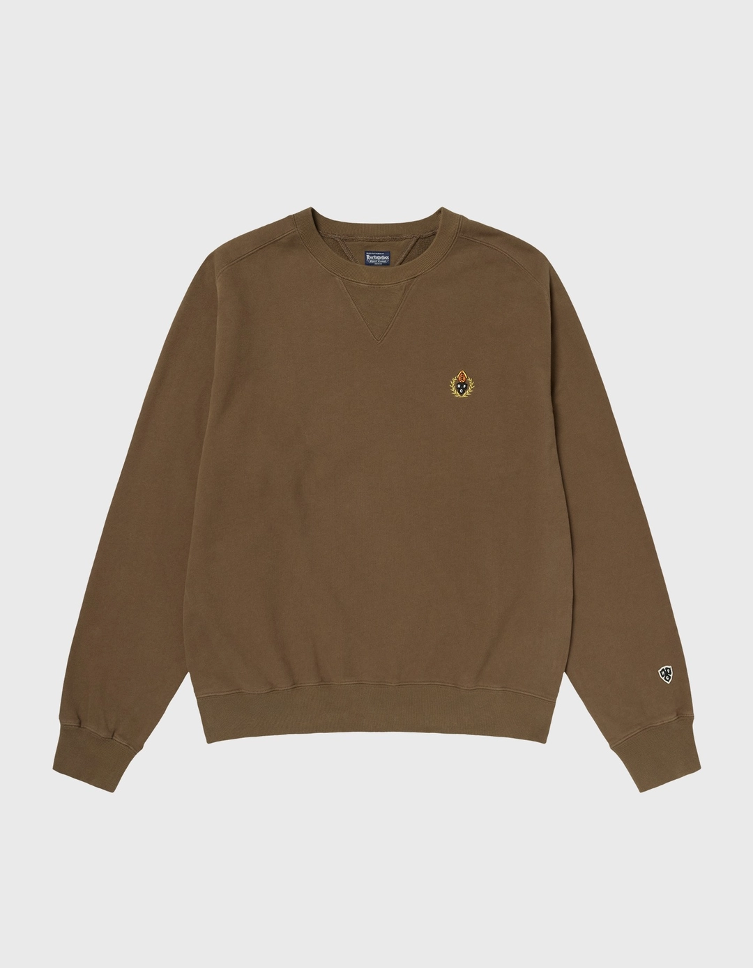 헤리티지플로스 CREST WASHED 221 CREWNECK / Brown 상품 이미지 1