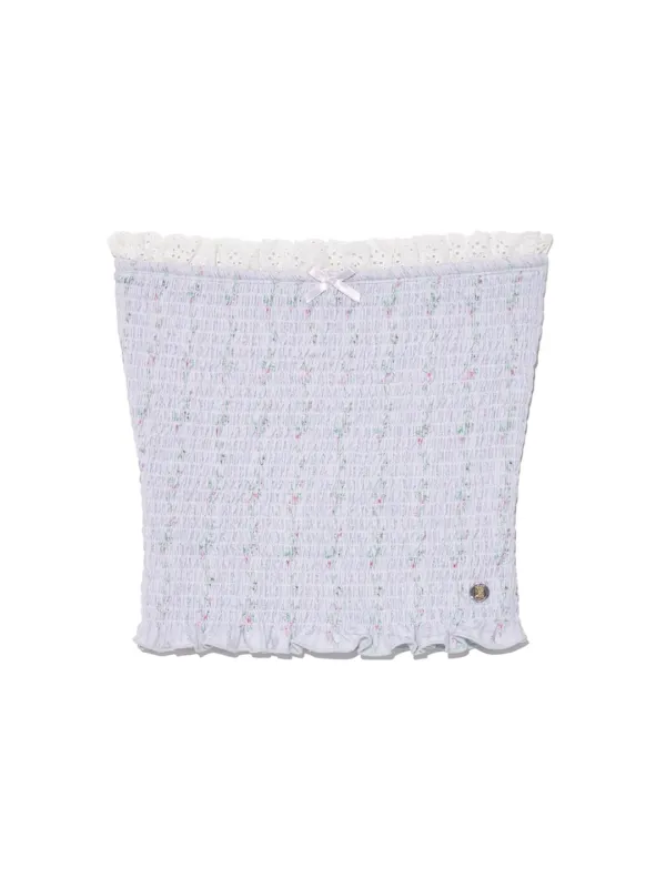 SMOKE TUBE TOP (SKY BLOOM)