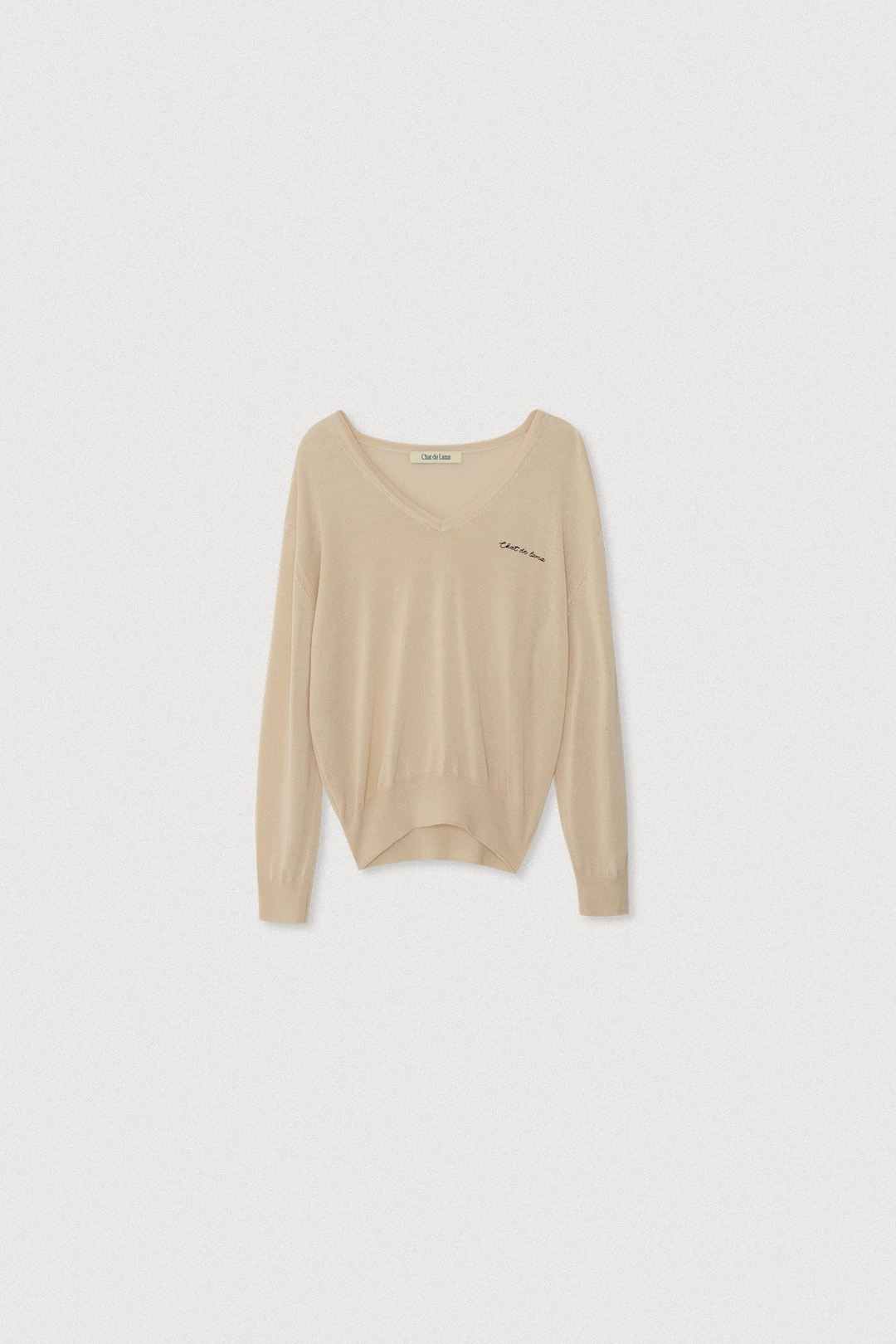 샤드라마 VISCOSE V-NECK KNIT [BUTTER] 상품 이미지 1