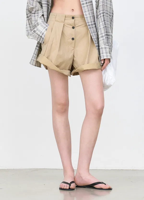 (PT-5764)ZEN LOL-UP TUCK SHORTS