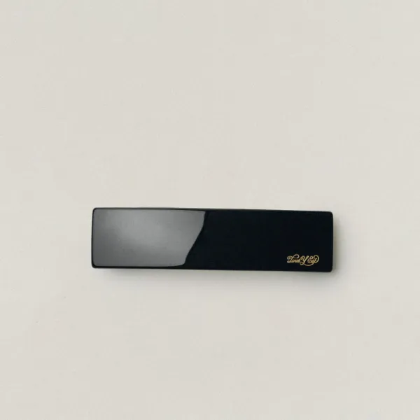BARRETTE CARRÉE LARGE BLACK
