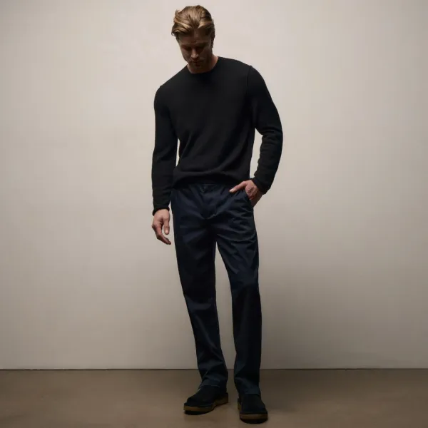 Relaxed Stretch Micro Twill Trouser - Academy
