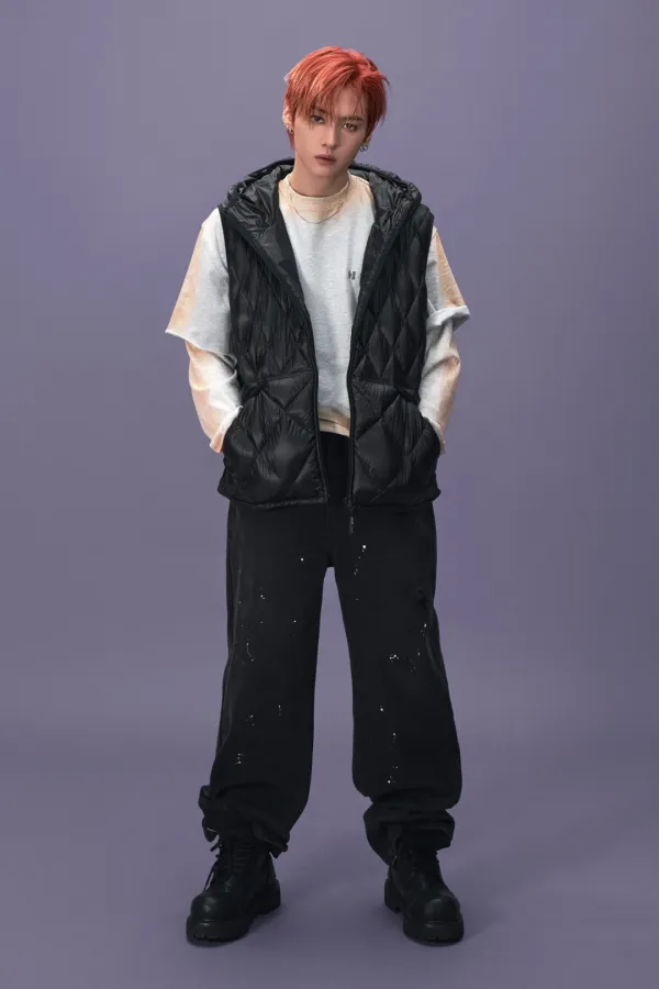 PAINT SPLATTER DENIM PANTS FOR MEN IN BLACK
