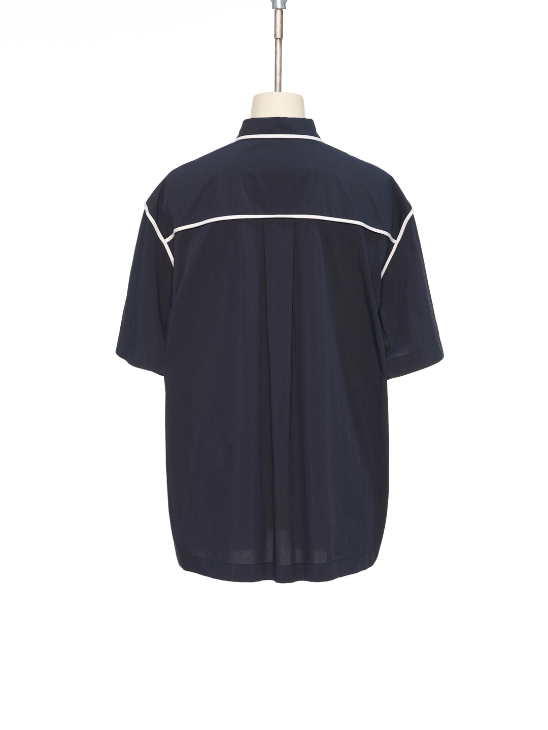푸쉬버튼 SS26 NAVY PIPED SHORT SLEEVE SHIRT 상품 이미지 3