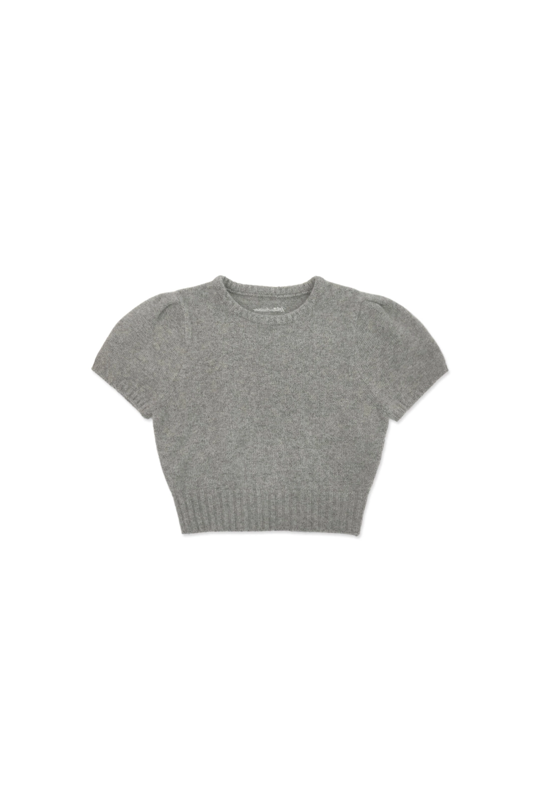 위드아웃썸머 Puff raccoon half knit_gray 상품 이미지 1