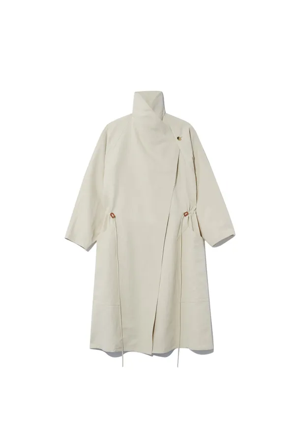 SCULPTURED OVERCOAT [IVORY]