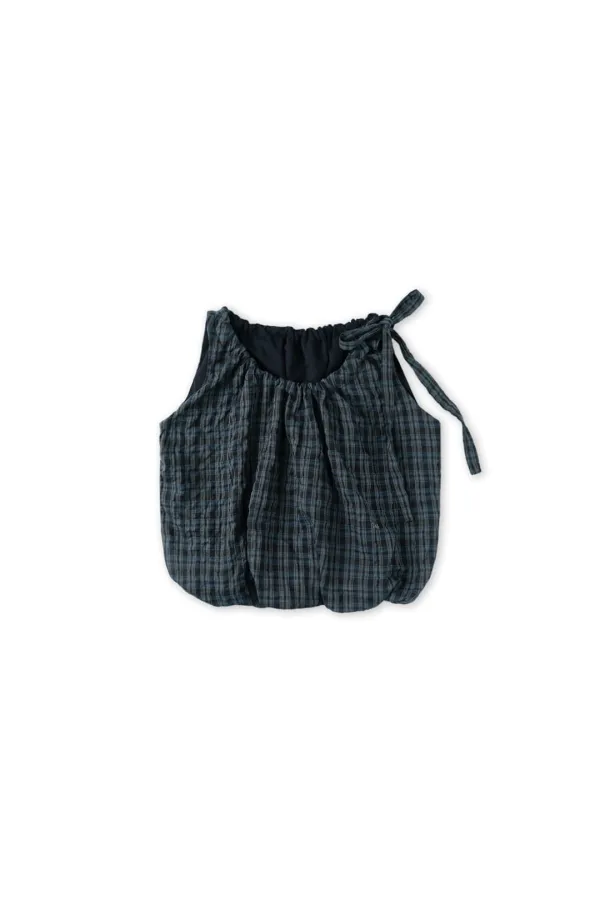 Ribbon tie blouse_check