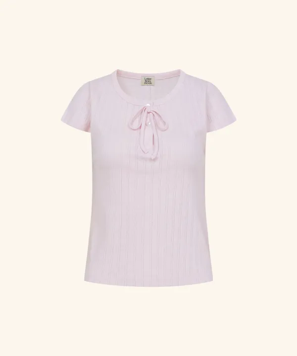Penny Punching Short Sleeve T-Shirt ( Pink )