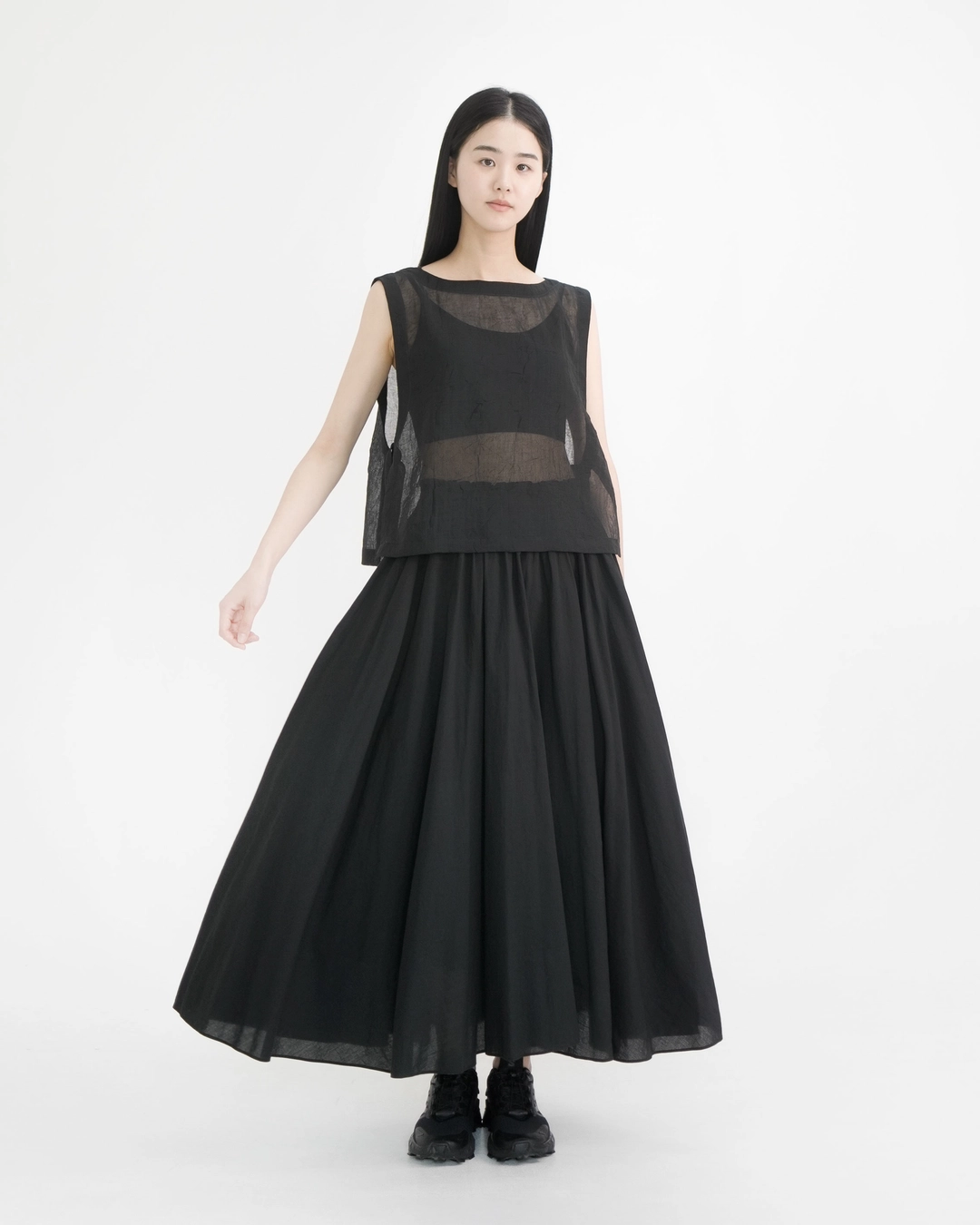유노이아 organza short vest 상품 이미지 2
