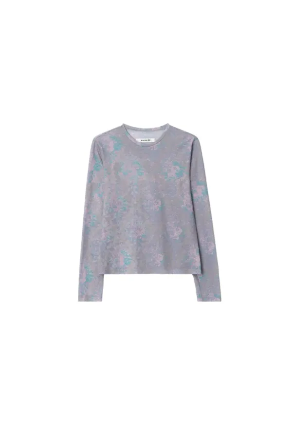 Flower print t-shirts - Light grey