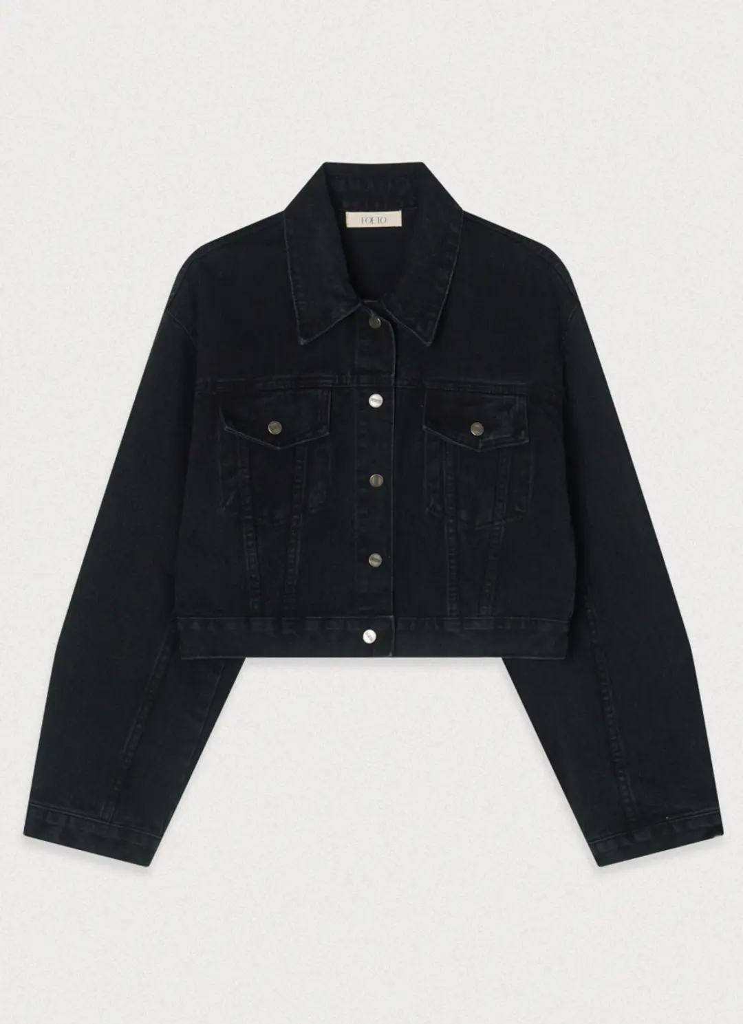 포에토 CARMEN BLACK DENIM JACKET 상품 이미지 3