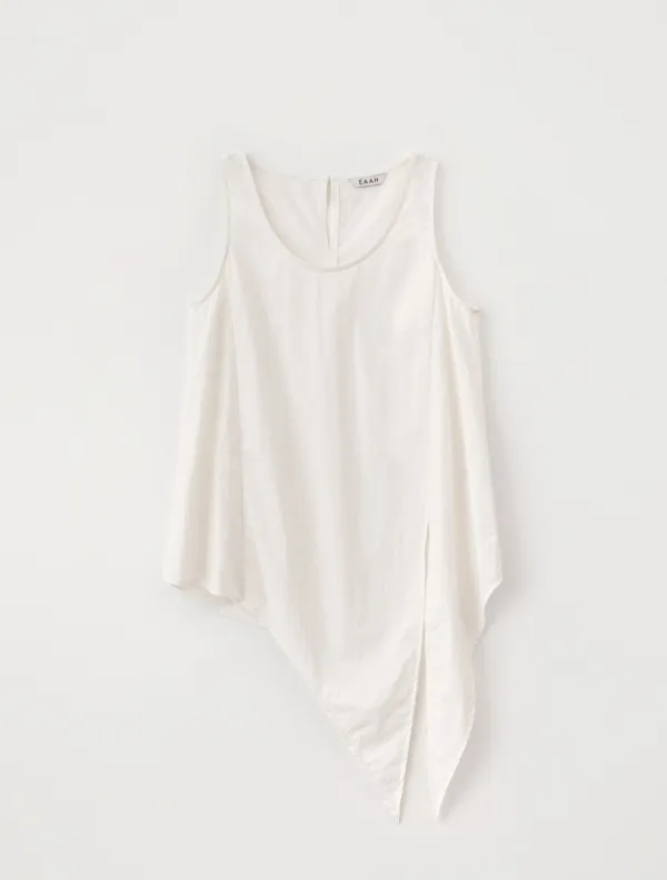 Loven Tie Sleeveless Top (White)